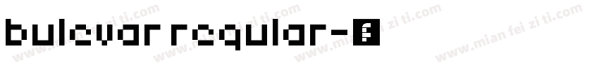 bulevar regular字体转换
